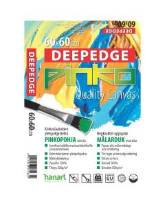 PINKO DEEPEDGE 60x60cm Maalauspohja 38mm, 100% puuvilla 300g (102)