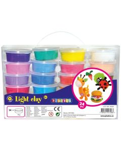 PLAYBOX Light Clay 24 värin lajitelma
