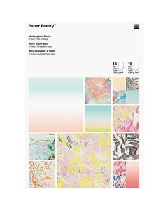 RICO kuviopaperilehtiö A4 30 arkkia marmori