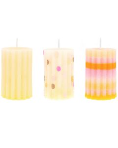 RICO Kynttilämuotti pyöreä uurrettu 60x60x88mm sil