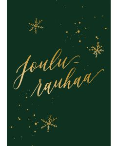 Joulukortti Kalligrafiastudio - Joulurauhaa