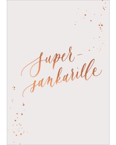 Postikortti Kalligrafiastudio - Supersankarille