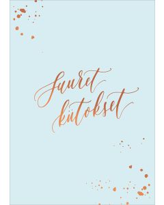 Postikortti Kalligrafiastudio - Suuret kiitokset