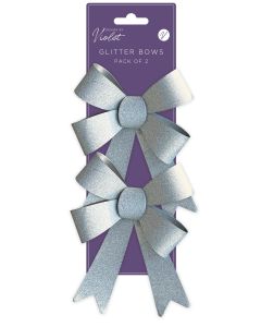 Lahjarusetti Partisan - Silver glitter 2 kpl