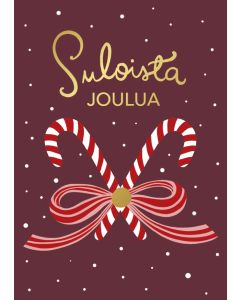 Joulukortti Putinki Letters - Karkkikepit, Suloista joulua