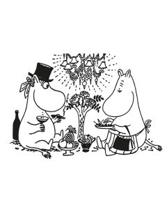 Kohopainettu postikortti Muumi - Ateria