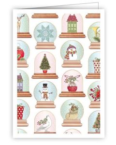 Pakettikortti joulu Quire - Lumisadepallot