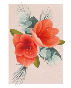 Joulukortti Henna Adel - Amaryllis