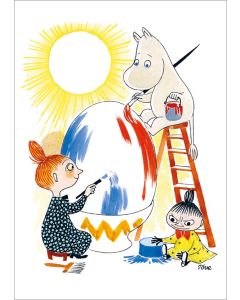 Postikortti Muumi - Maalarit