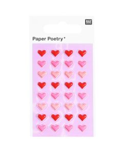 Tarrasetti Paper Poetry - Geelitarrat Minisydämet