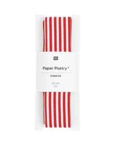 Lahjanauha Paper Poetry - Duo Stripes Red/white