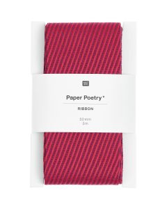 Lahjanauha 38mm Paper Poetry - Duo Stripes Red/white