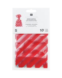 Lahjapussit joulu Rico Design - S, Red Stripes