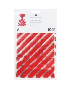 Lahjapussit joulu Rico Design - M, Red stripes