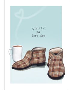 2-osainen isänpäiväkortti Henna Adel - Grattis på fars dag