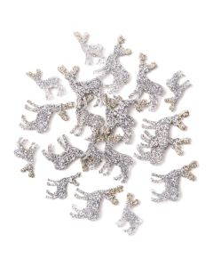 DPC tarra 20 hopeinen glitter poro