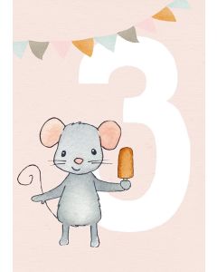 2-osainen kortti Henna Adel - 3 v. ikävuosikortti