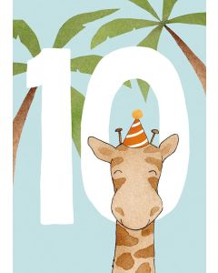 2-osainen kortti Henna Adel - 10 v. ikävuosikortti