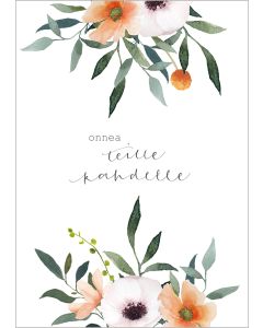 2-osainen kortti Henna Adel - Kukat, Onnea teille kahdelle