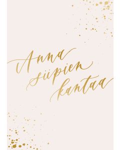 2-osainen kortti Kalligrafiastudio - Anna siipien kantaa