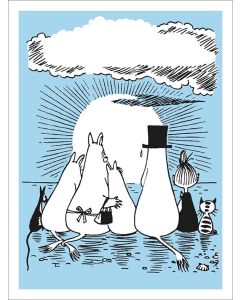 2-osainen kohopainokortti Muumi - Muumiperhe