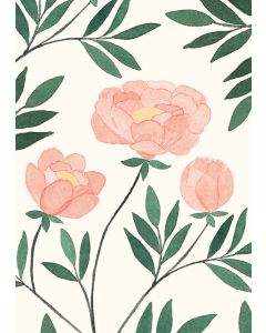 2-osainen kortti Polka Paper - Pionit