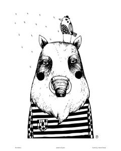 Juliste Putinki Mira Mallius 24x30cm - Yksin