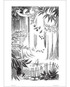 Juliste Putinki Muumi 50x70cm - Muumipappa metsässä