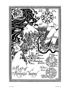 Juliste Putinki Muumi 50x70cm rullattu - Kartta ENG