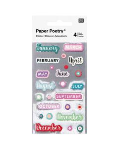 Tarrasetti Paper Poetry - Bujo Months