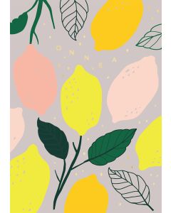 2-osainen kortti Mira Mallius - Sitruuna, Onnea