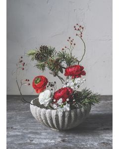 2-osainen kortti Kreetta Järvenpää - Cristmas Colors 2021