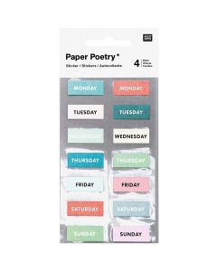 Tarrasetti Paper Poetry - Bujo Weekdays Green