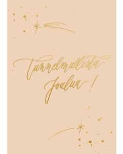 2-osainen kortti joulu Kalligrafiastudio - Tunnelmallista joulua