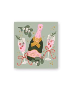 Pakettikortti joulu Putinki Sandberg - Champagne