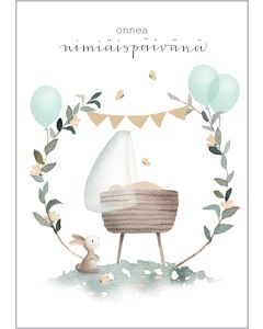 2-osainen kortti Henna Adel - Onnea nimiäispäivänä