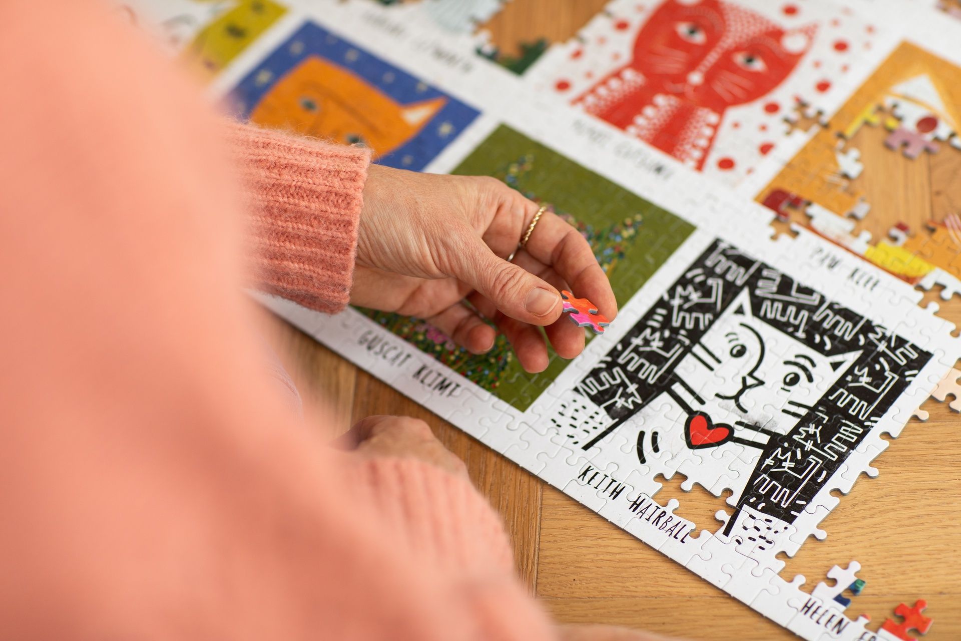 Palapeli 1000 palaa Happily Puzzles - Art Cats