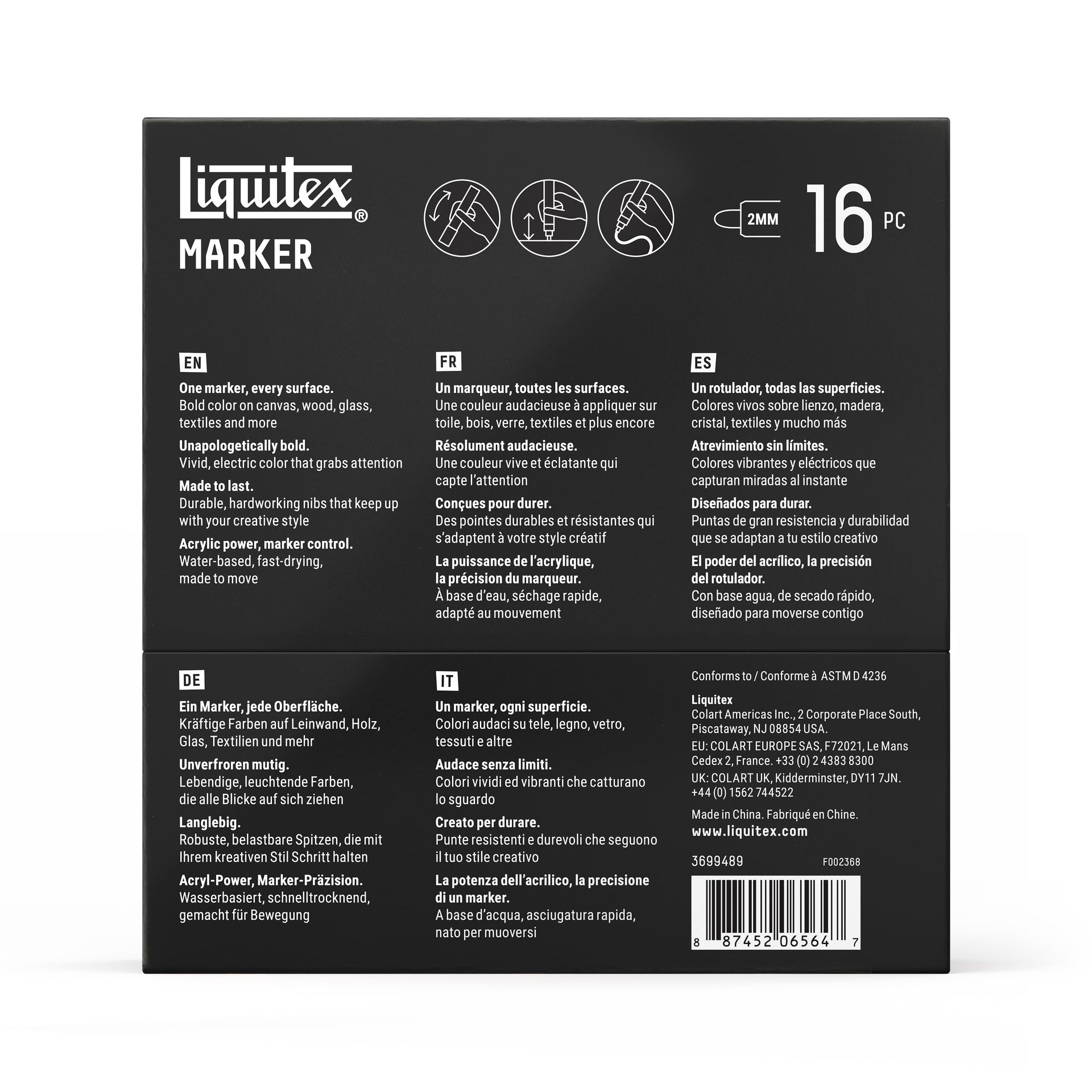 Akryylitussi Liquitex 16X2 mm Expression