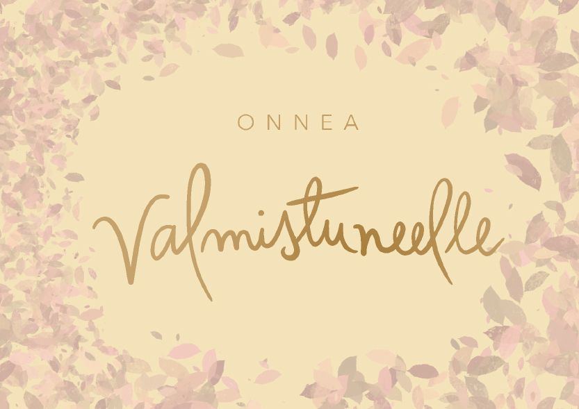 2-osainen kortti Putinki Letters - Onnea valmistuneelle