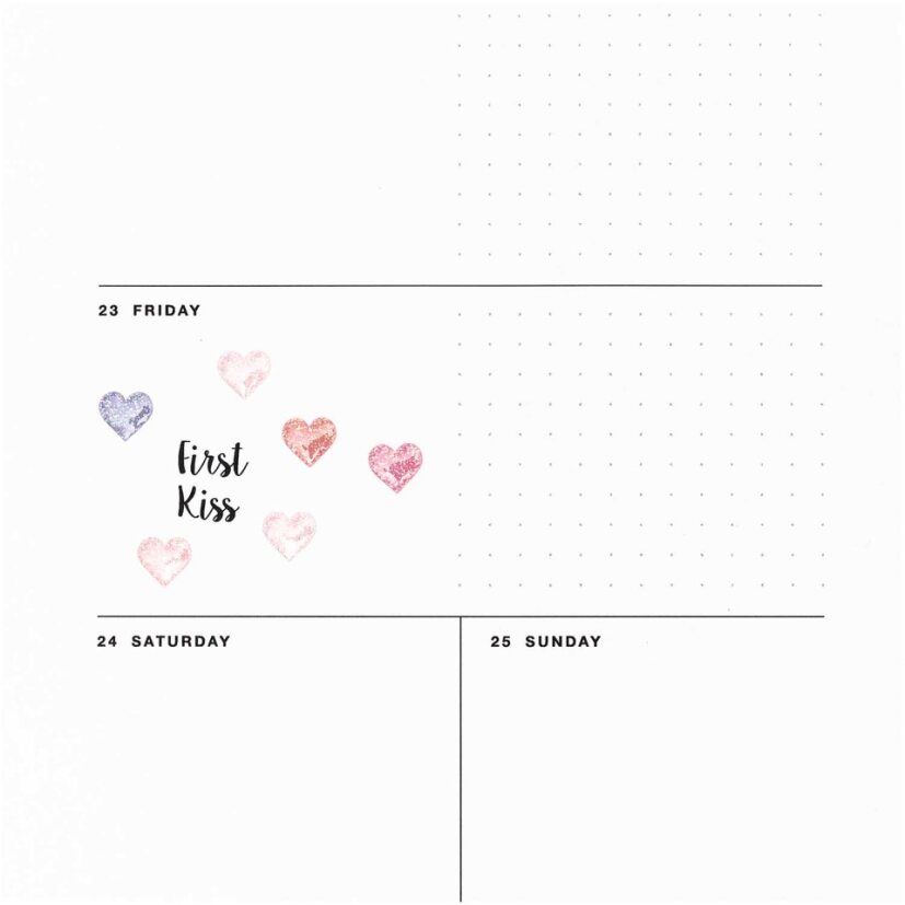 RICO geelitarra 77 kpl sydän glitter pastellit pie