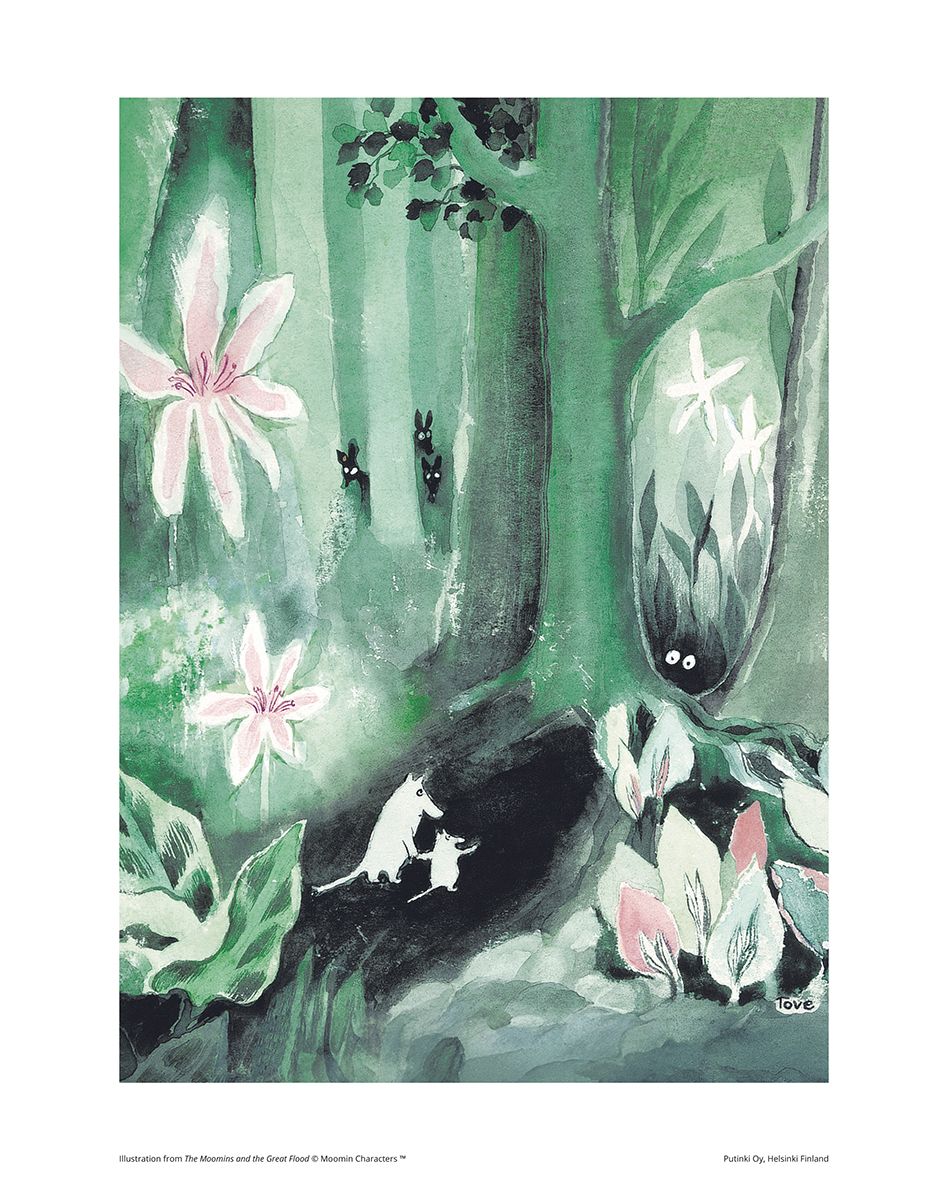 Juliste Putinki Muumi 24x30cm - Suuri tuhotulva