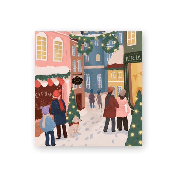 Pakettikortti joulu Putinki Sandberg - Joulukatu
