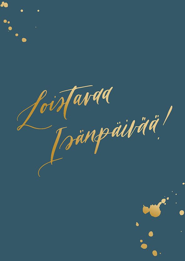 2-osainen kortti Kalligrafiastudio - Loistavaa isänpäivää