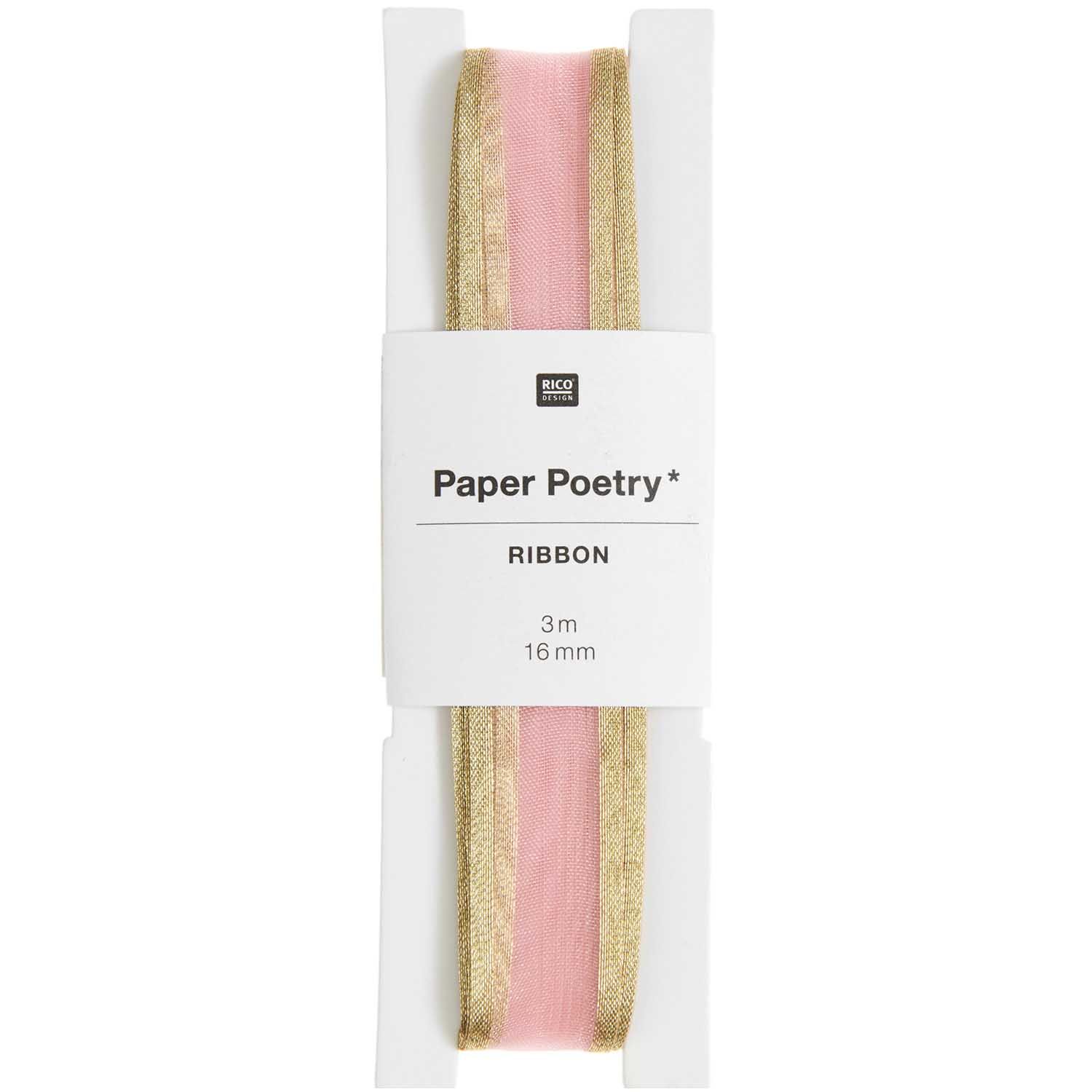 Lahjanauha Paper Poetry - Organza Pink & Gold