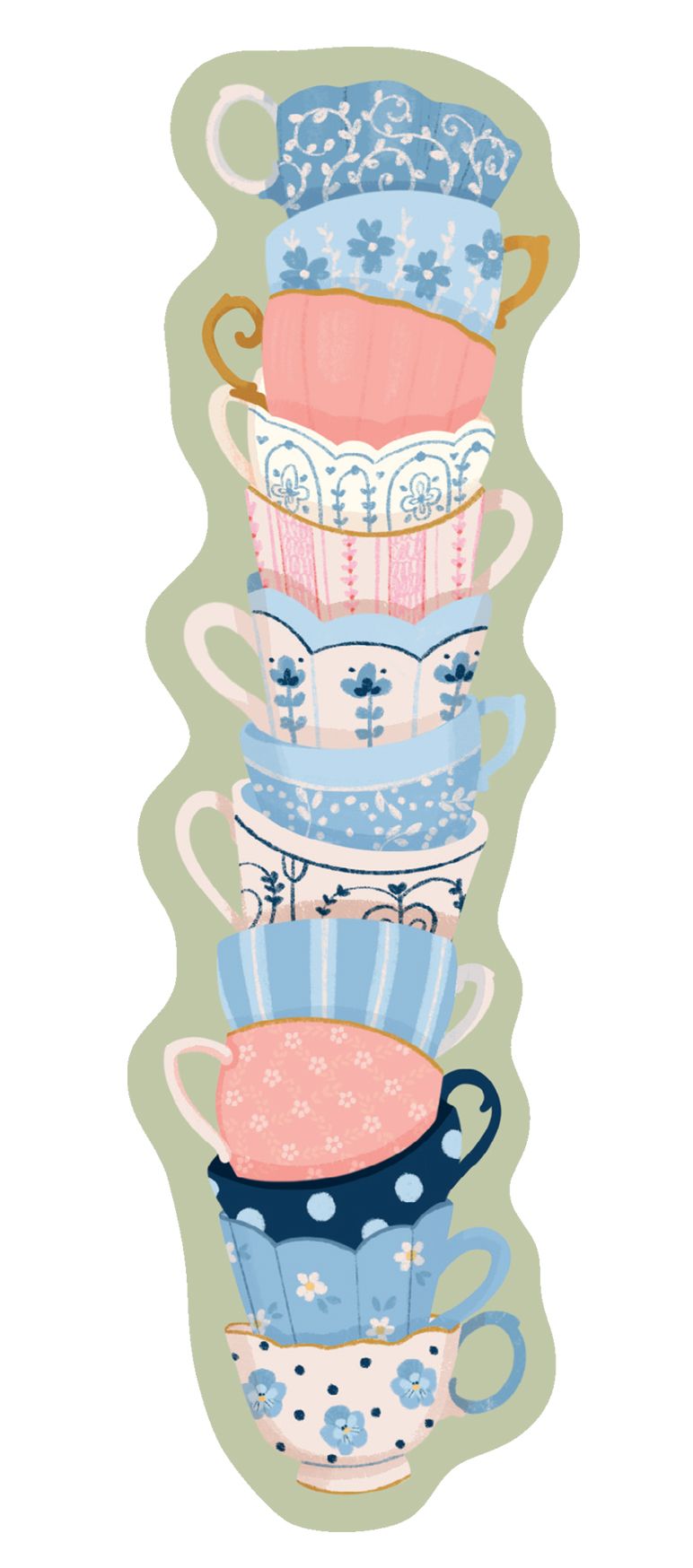 Kirjanmerkki Putinki Kaisu Sandberg - Kahvikupit