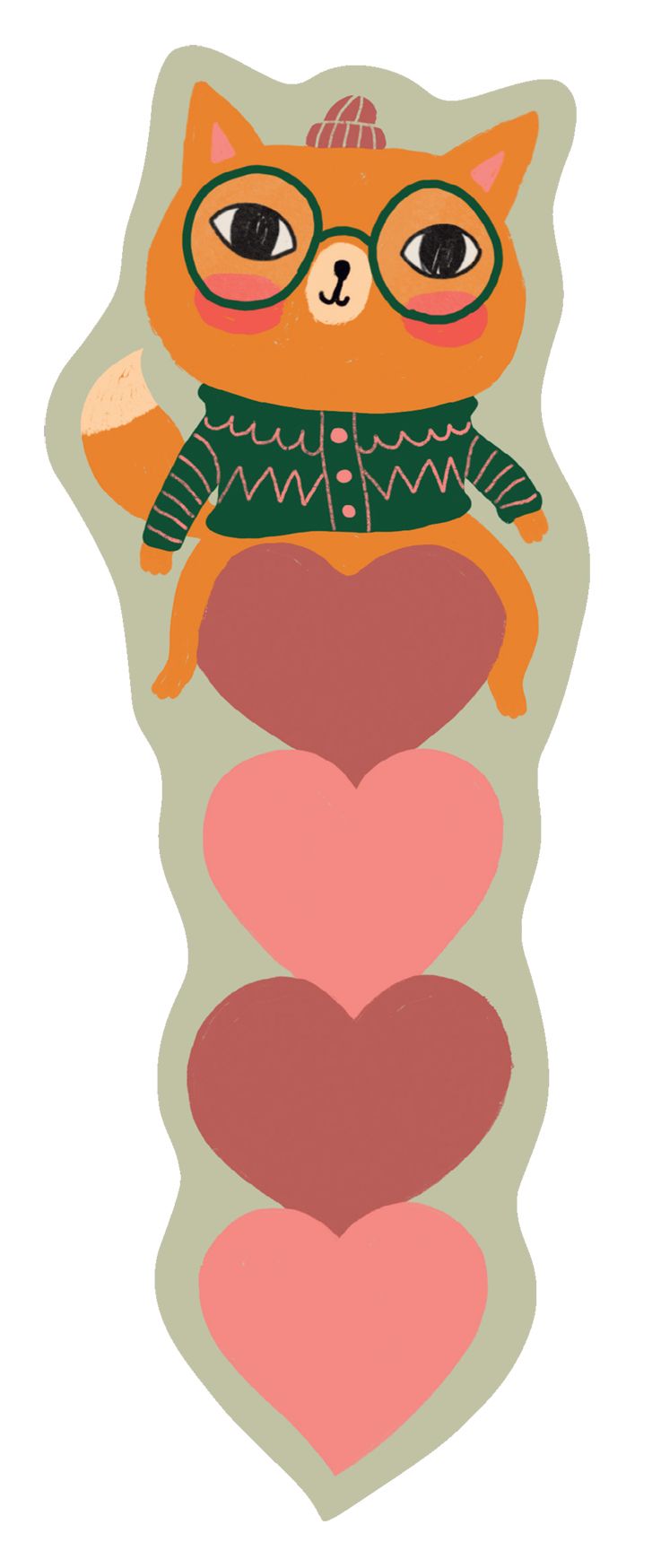 Kirjanmerkki Putinki Mira Mallius - Kettu