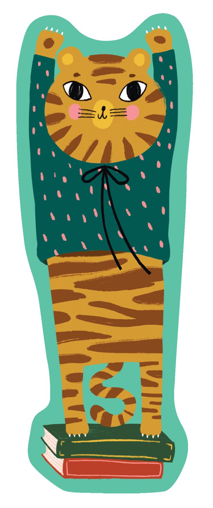 Kirjanmerkki Putinki Mira Mallius - Tiikeri