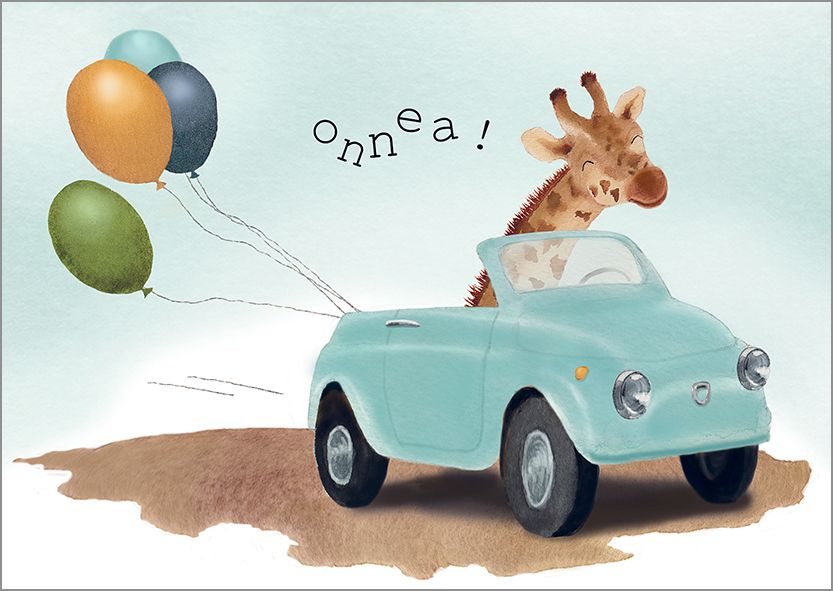 2-osainen kortti Henna Adel - Kirahvi