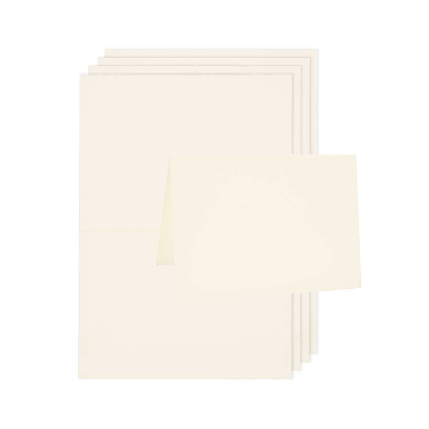 2-osaiset kortit 5kp C6 Paper Poetry - Ivory