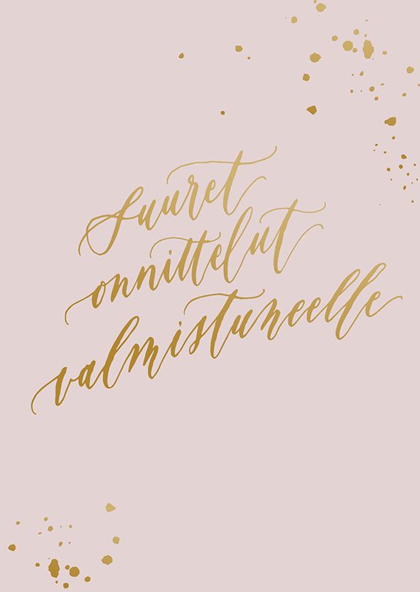 2-osainen kortti Kalligrafiastudio - Suuret onnittelut valmistuneelle